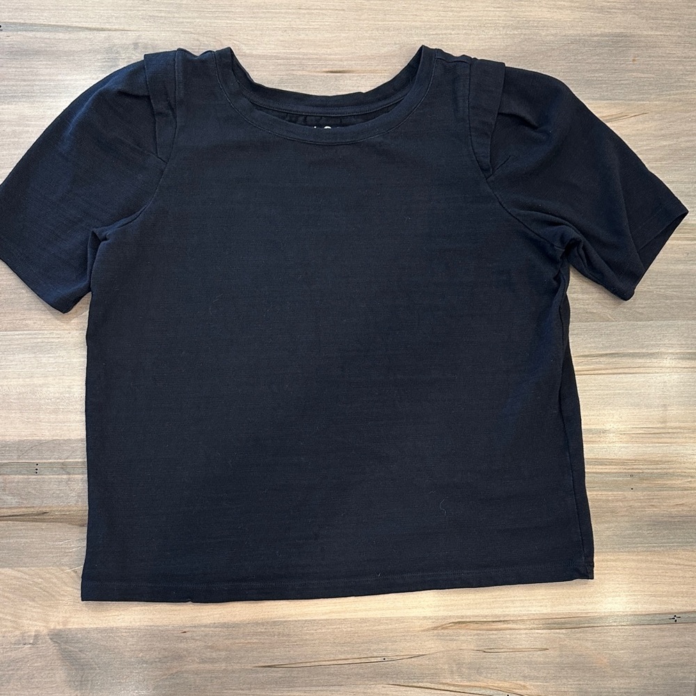 LOFT Black Short Sleeve Top